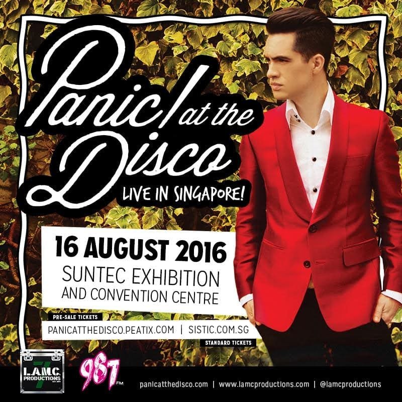 Panic! at the disco sg 2016