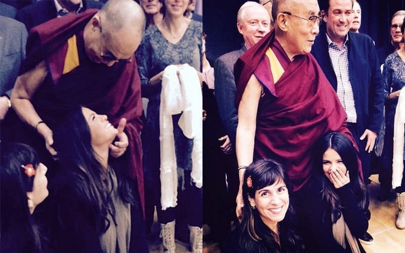 Selena Gomez 2014 Dalai Lama