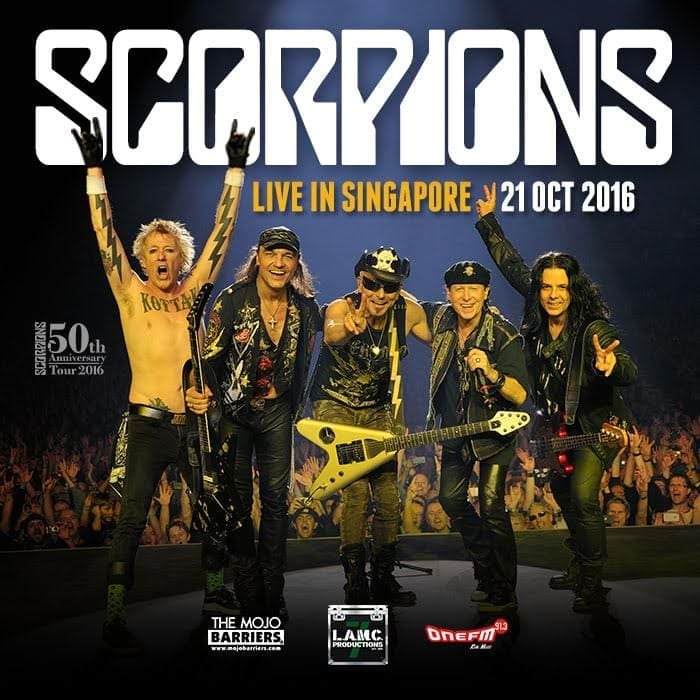 Scorpions Live in Singapore 2016