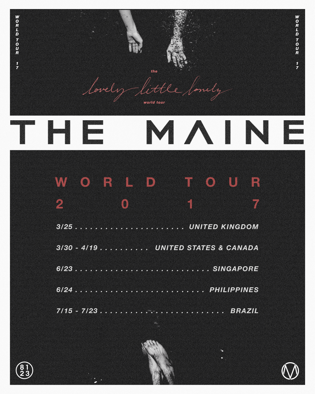 The Maine World Tour 2017 poster