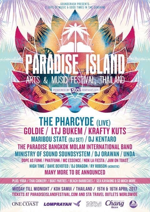 Paradise Island Festival Feb poster