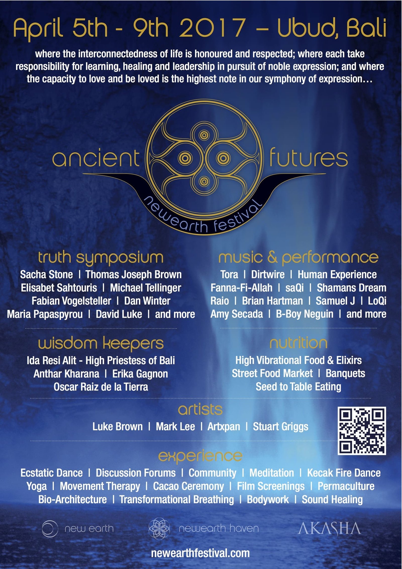 Ancient Futures NewEarth Festival Poster