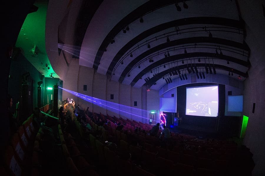 Keynote talk and performance by Hong Kong new media art collective XCEED at SonarComplex ©Sónar Hong Kong/Chris Lusher