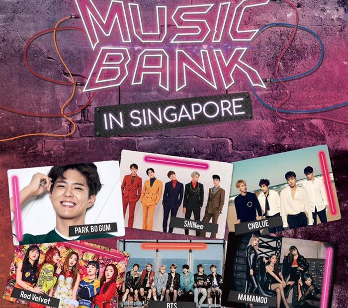 Music Bank World Tour in Singapore ft SHINee, CNBLUE, BTS, Red Velvet and Mamamoo