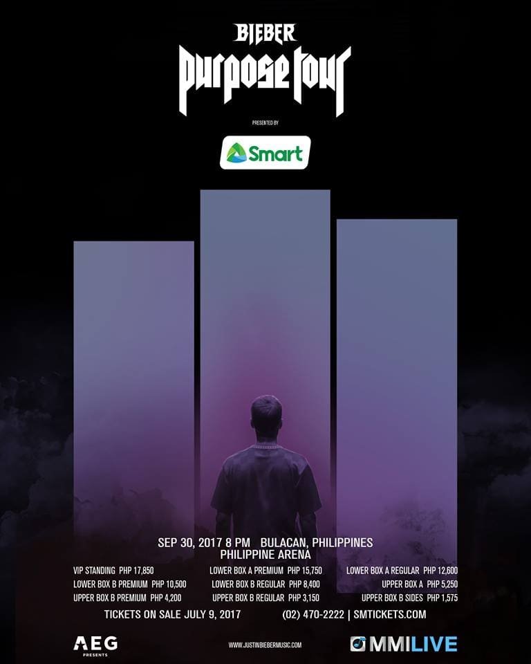 Justin bieber concert malaysia ticket price