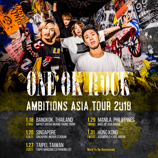 One Ok Rock Bring Ambitious Ambitions World Tour Back To Asia