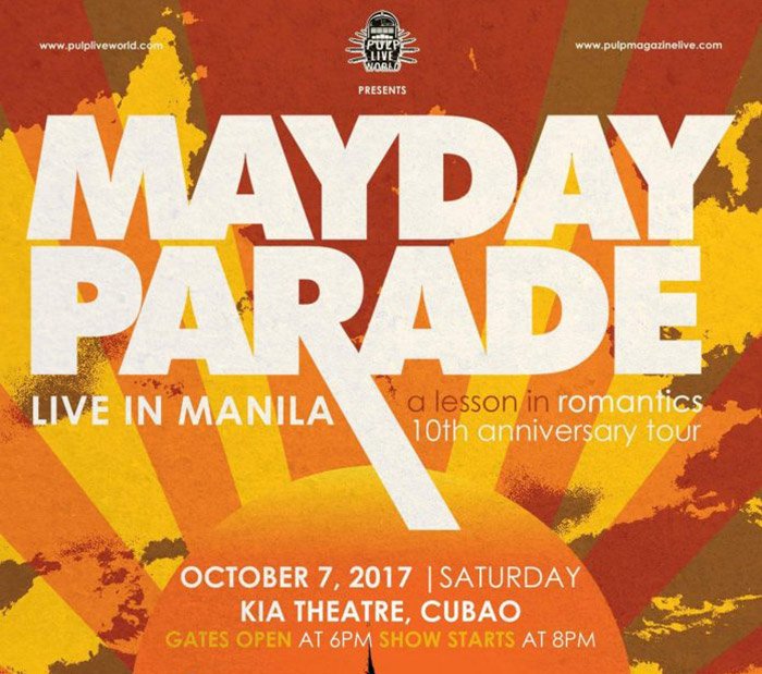 Mayday Parade A Lesson In Romantics 10th Anniversary Tour in Manila