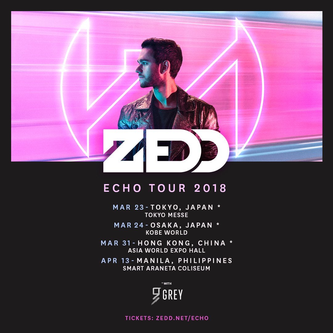 Zedd Asia Tour 2018