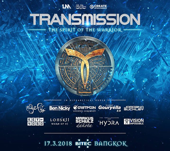 Transmission Festival Asia 2018 ft Markus Schulz, Aly & Fila, Key4050 and more