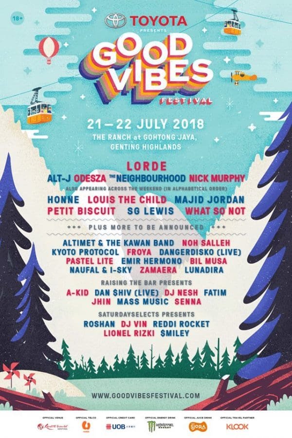 Good Vibes 2018 lineup revealed: Lorde, alt-J, Odesza, Nick Murphy and more