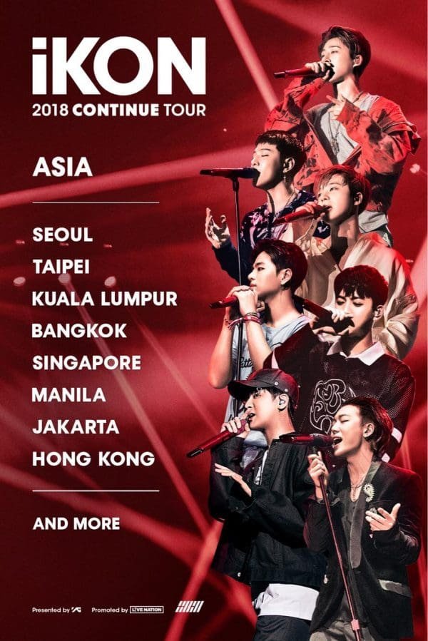 iKon announced their debut world tour 2018 Continue Tour