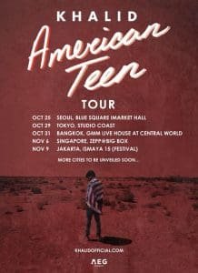 Khalid adds Jakarta to his 'American Teen' Asia Tour