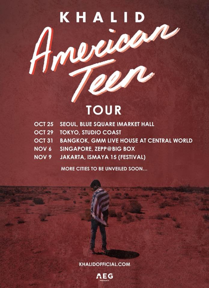 Khalid is on his way to Asia with 'American Teen Tour'