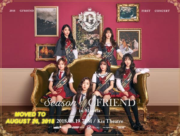 South Korea's GFRIEND to reschedule their Manila show