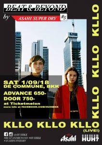 Melbourne's electropop duo Kllo to set foot in Thailand for the first time