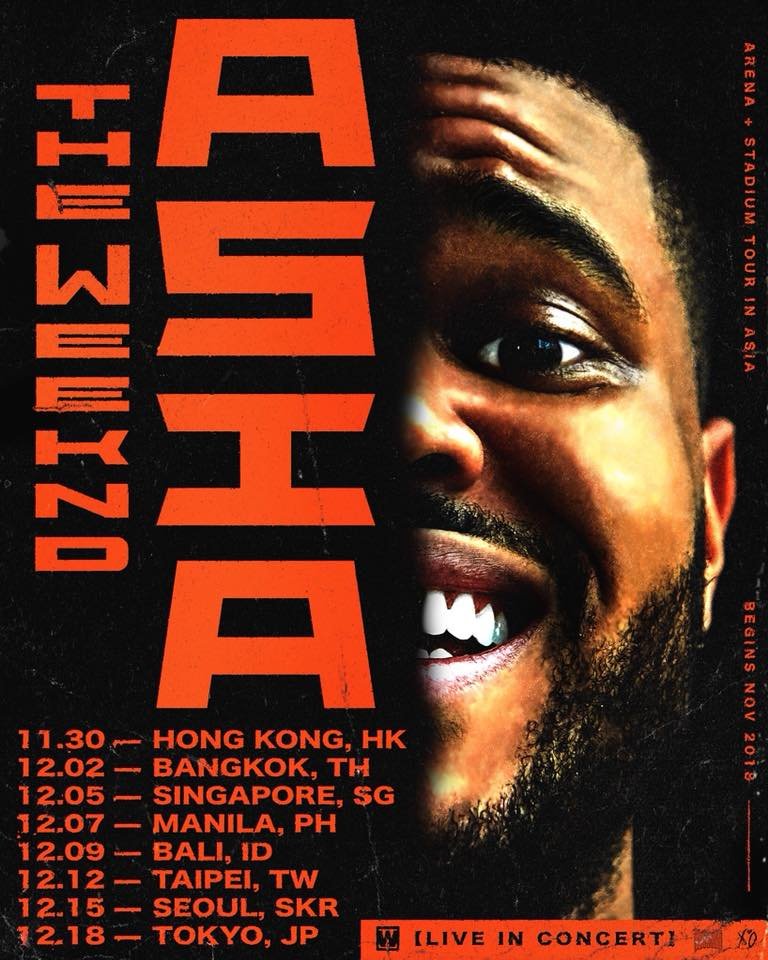 The Weeknd announces his first ever Asia Tour