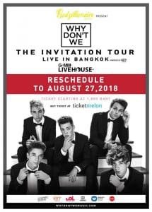 Update: Schedules change for Why Don’t We ‘Invitation Tour’ in Asia