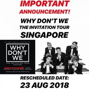 Update: Schedules change for Why Don’t We ‘Invitation Tour’ in Asia