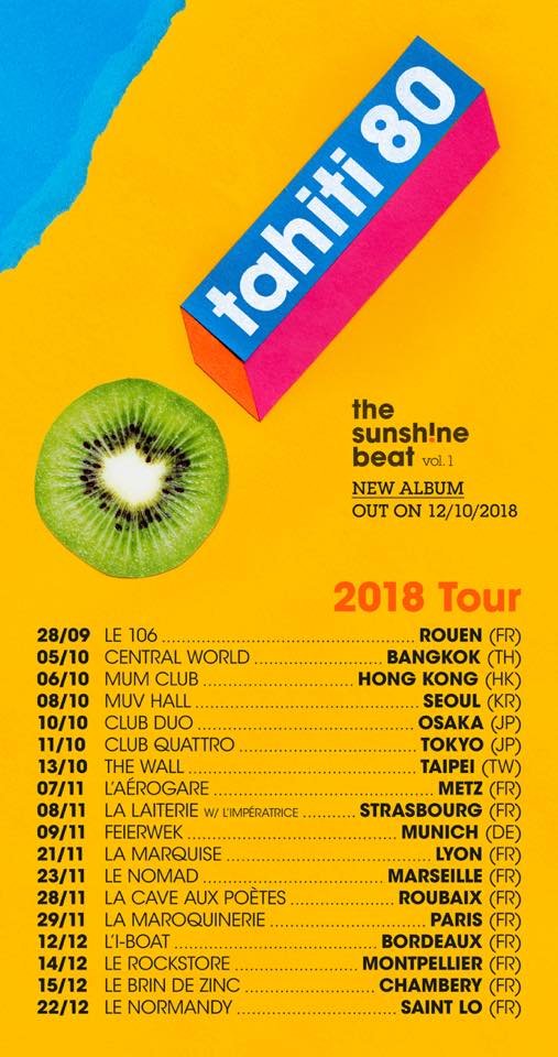 Tahiti 80 2018 Tour