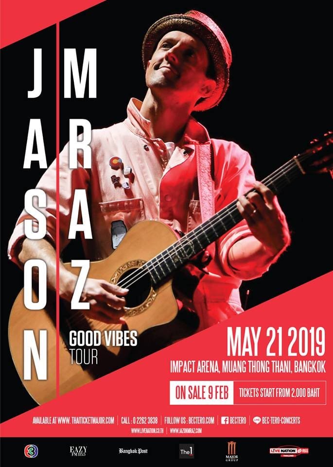 Jason Mraz Good Vibe Live in Bangkok