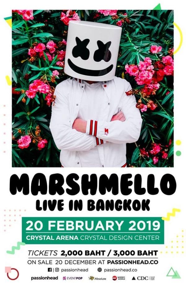 Marshmello to embark on Thailand with a headlining concert