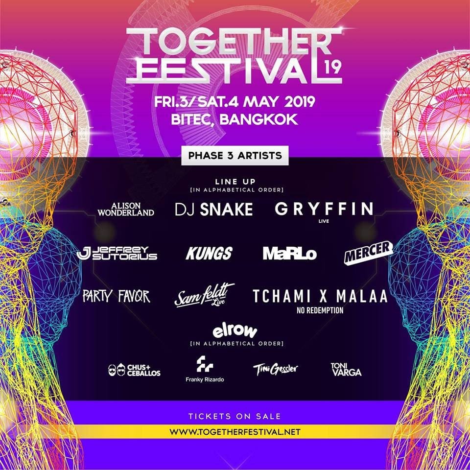 Together Festival 2019 announces Phase 3 Lineup!
