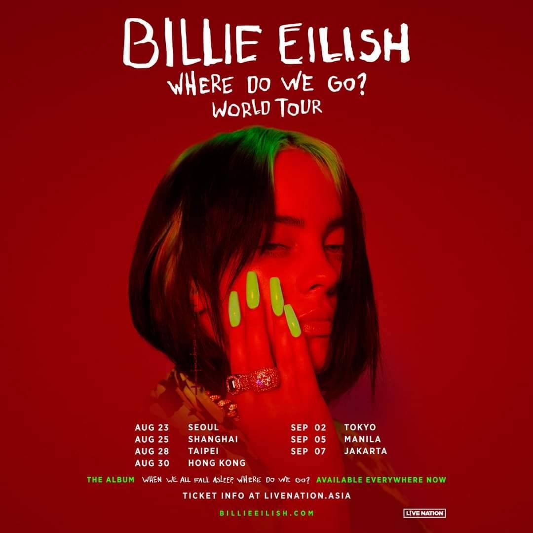 Billie Eilish To Perform In Asia 2020 For Where Do We Go World Tour