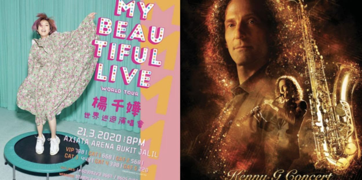 Kenny G and Miriam Yeung concert to be postponed.