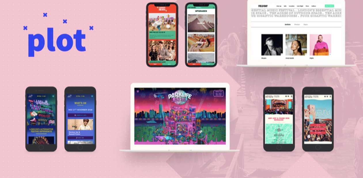 Plot helps create websites for music festivals in under a week