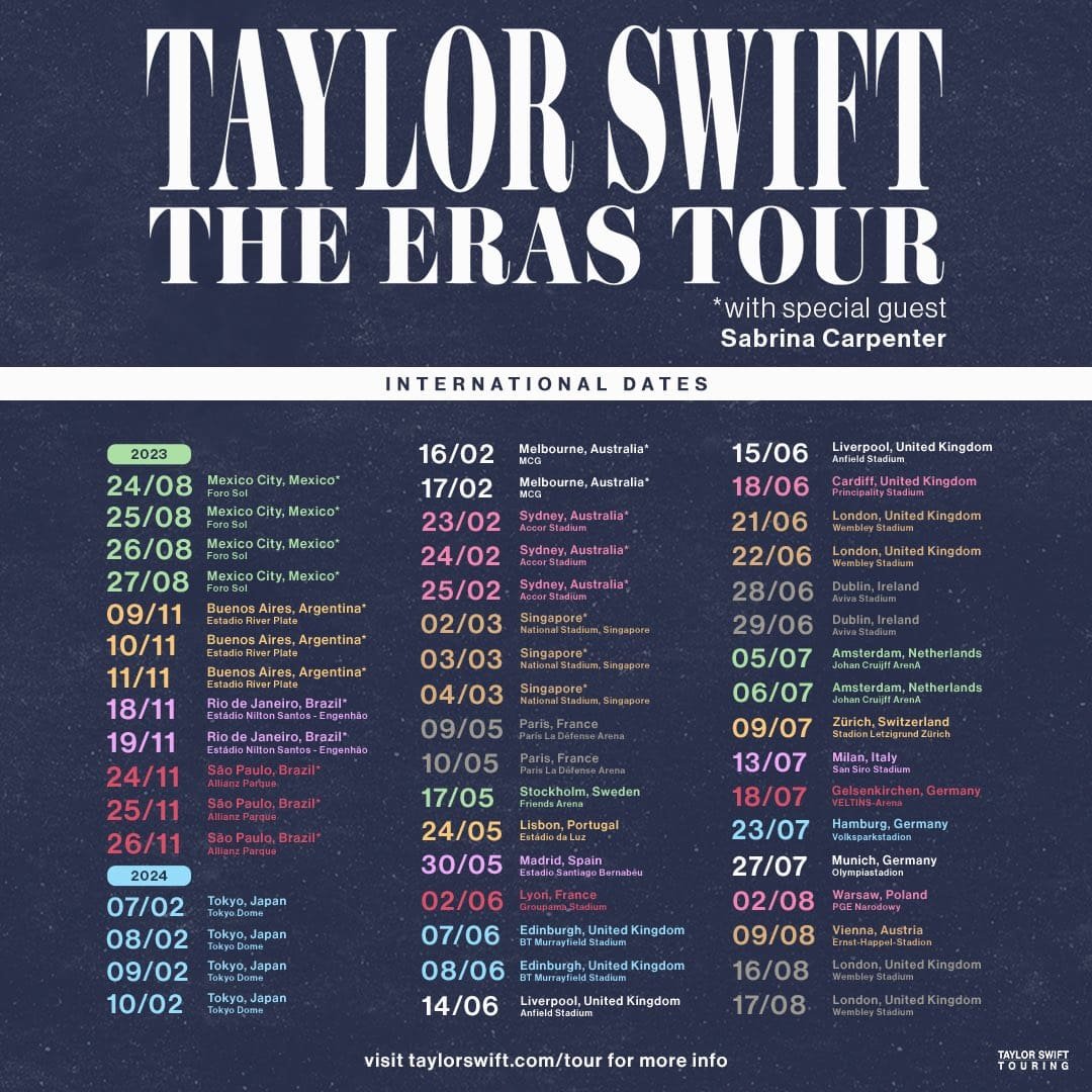 2024/2/10(土)TAYLOR SWIFT東京THE ERAS TOUR VIP1アリーナ席チケット