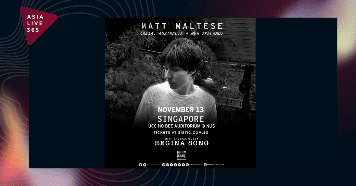 Matt Maltese Returns to Singapore, Joined by Regina Song for an Unmissable Night of Music!