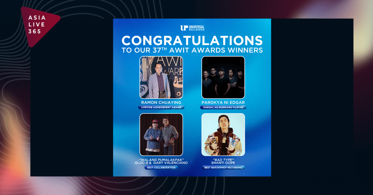 Universal Records Shines Bright at the 37th Awit Awards